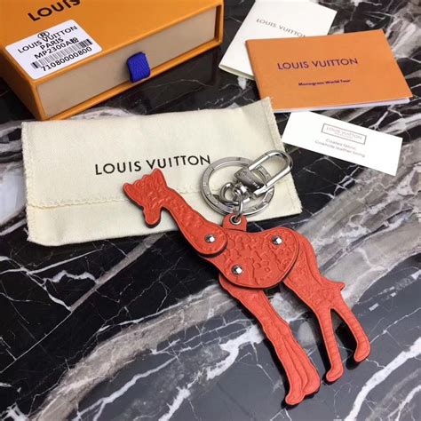 louis vuitton giraffe bag charm|Louis Vuitton keychain.